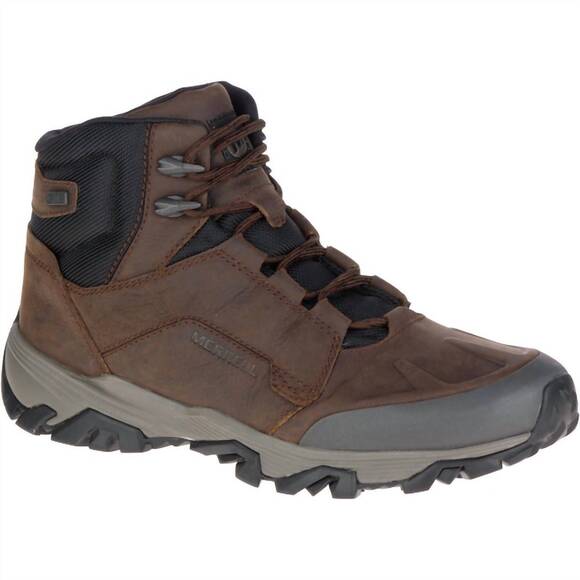 NEW MERRELL men's coldpack ice+ mid polar waterproof boots in clay